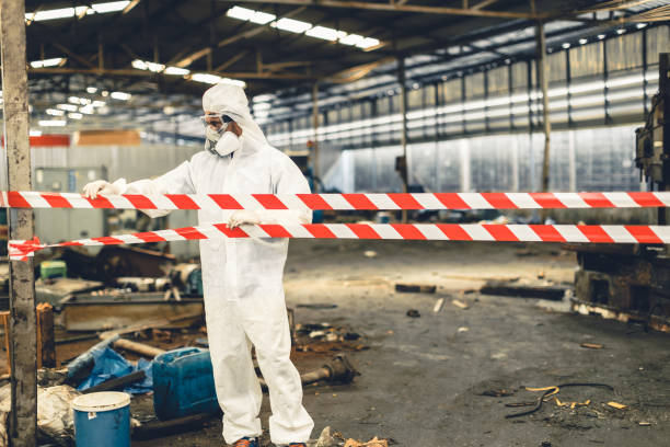 Professional Biohazard technician working in Morrisville, NY